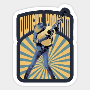 Dwight Yoakam Guitar Vintage Sticker